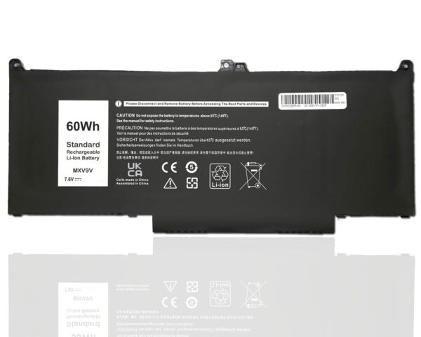 MXV9V Battery Compatible With Dell Latitude 5300 5310 7300 7400 E5300 E5310 E7300 E7400 Series, Latitude 5300 5310 2-in-1, inspiron 7300/7306 2-in-1 Black Series P96G P97G P99G P100G 5VC2M 829MX 7.6V