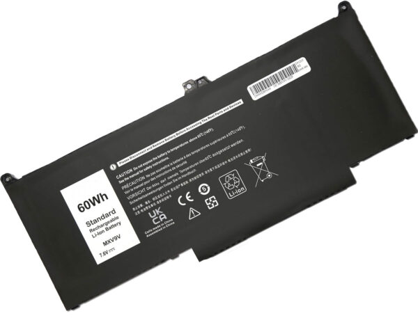 MXV9V Battery Compatible With Dell Latitude 5300 5310 7300 7400 E5300 E5310 E7300 E7400 Series, Latitude 5300 5310 2-in-1, inspiron 7300/7306 2-in-1 Black Series P96G P97G P99G P100G 5VC2M 829MX 7.6V