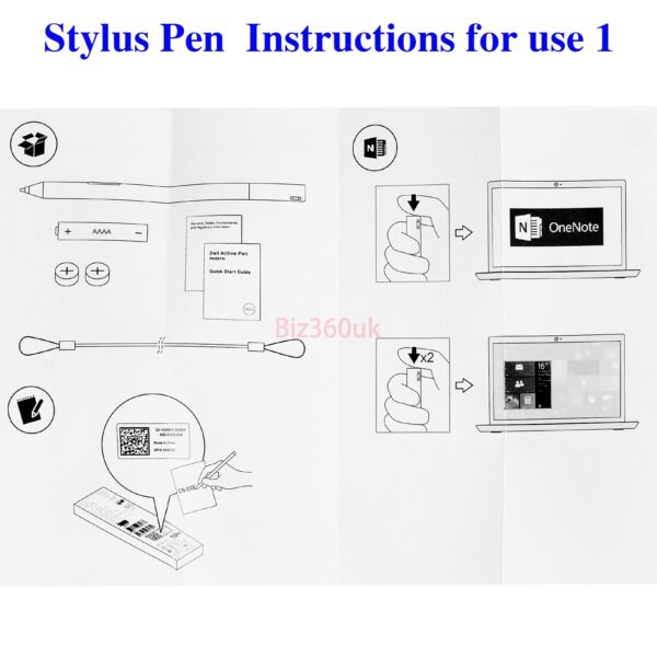 New Stylus Pen Dell Latitude 5285 5289 5290 5300 7200 7210 7285 PN557W XPS laptop